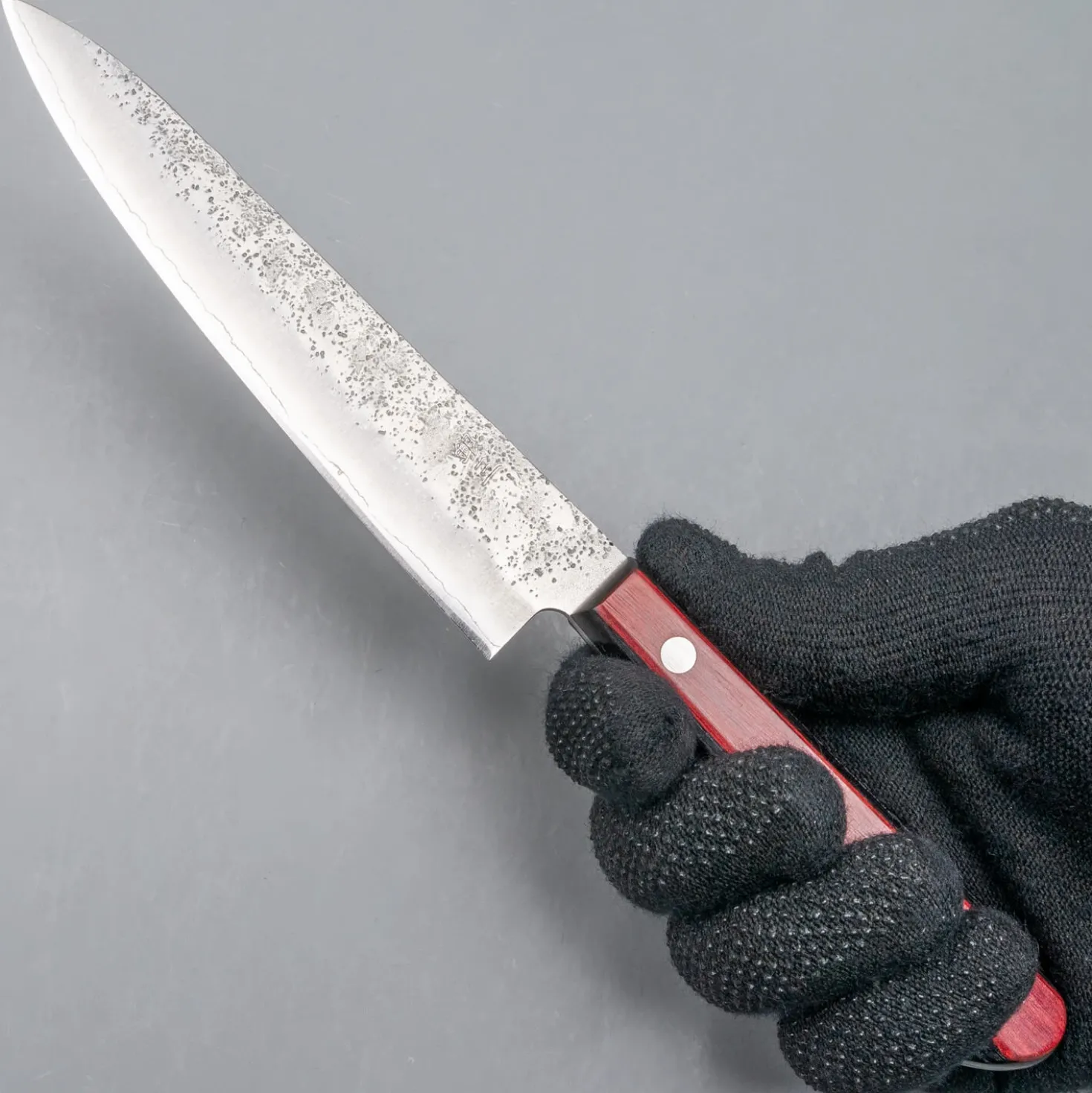 Tsunehisa Ginsan Nashiji Red Petty 13 cm