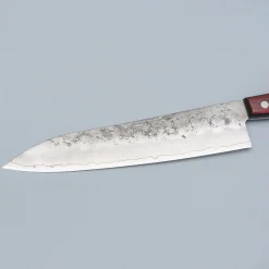 Tsunehisa Ginsan Nashiji Red Gyuto 21 cm