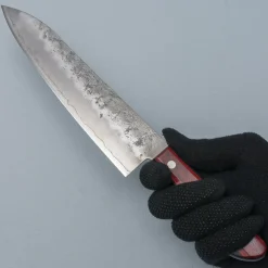 Tsunehisa Ginsan Nashiji Red Gyuto 21 cm