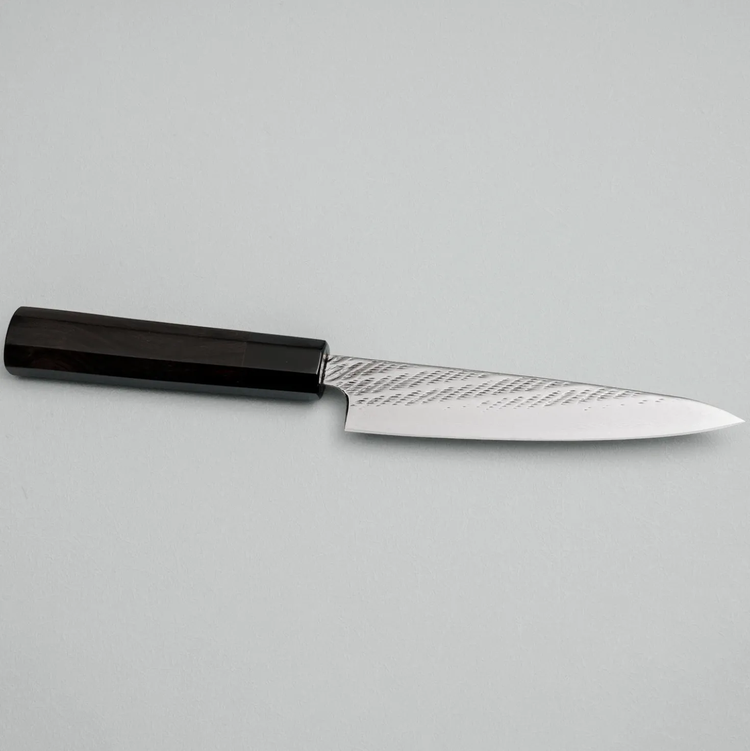 Tsunehisa Ginsan Nawame Damast Ebony Petty 13.5 cm