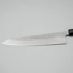 Tsunehisa Ginsan Nawame Damast Ebony Gyuto 24 cm