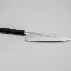 Tsunehisa Ginsan Nawame Damast Ebony Gyuto 21 cm