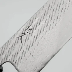 Tsunehisa Ginsan Nawame Damast Ebony Gyuto 21 cm