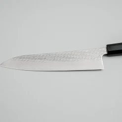 Tsunehisa Ginsan Nawame Damast Ebony Gyuto 21 cm