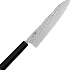 Tsunehisa Ginsan Nawame Damast Ebony Gyuto 21 cm