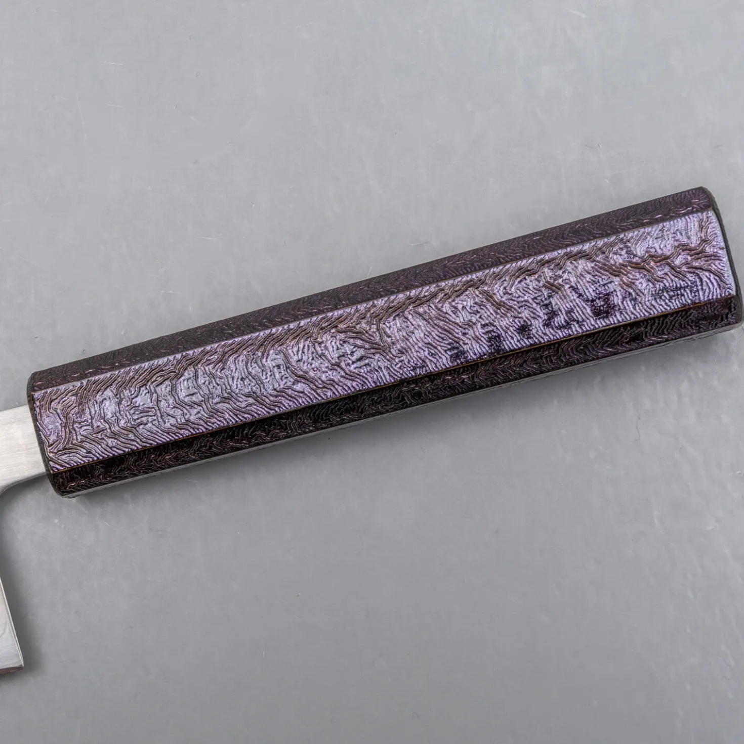 Tsunehisa Shirogami Lacquered Santoku