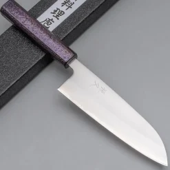 Tsunehisa Shirogami Lacquered Santoku