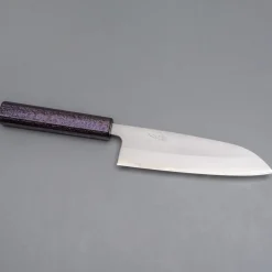 Tsunehisa Shirogami Lacquered Santoku