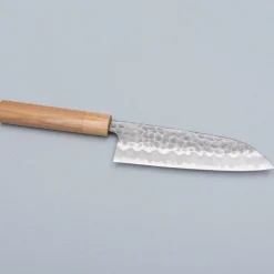 Tsunehisa Shirogami Tsuchime Migaki Santoku 16.5 cm