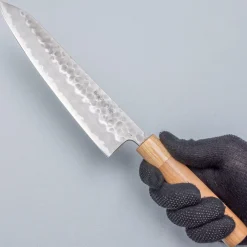 Tsunehisa Shirogami Tsuchime Migaki Gyuto 21 cm
