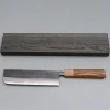 Tsutomu Kajiwara Damascus Bocote Nakiri 18 cm