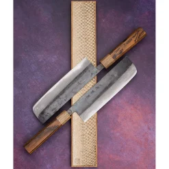 Tsutomu Kajiwara Damascus Bocote Bunka 18 cm