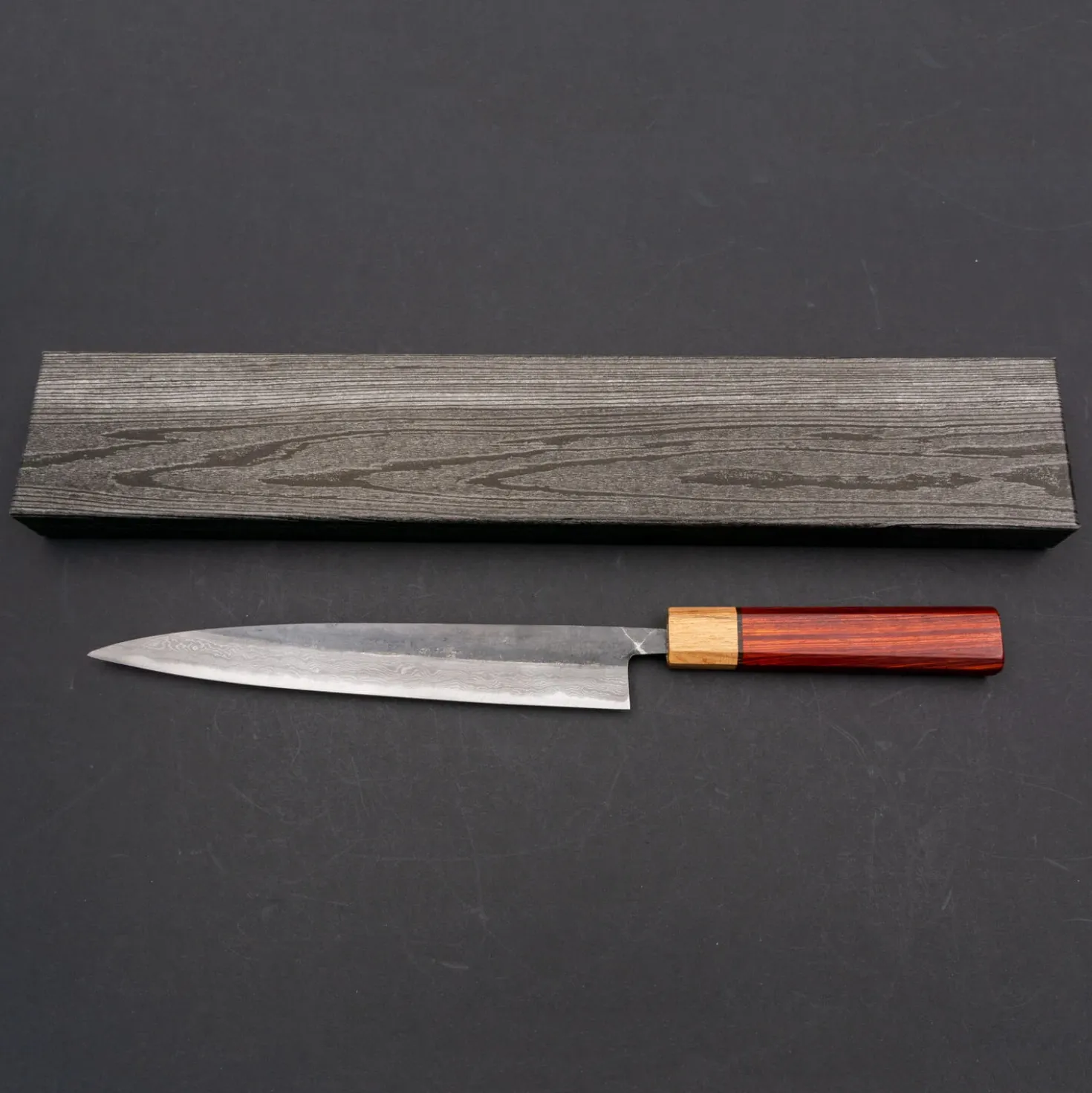 Tsutomu Kajiwara Damascus Sujihiki 24 cm
