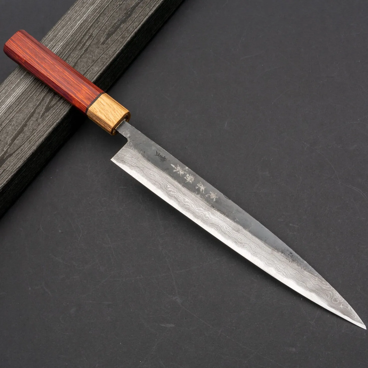Tsutomu Kajiwara Damascus Sujihiki 24 cm