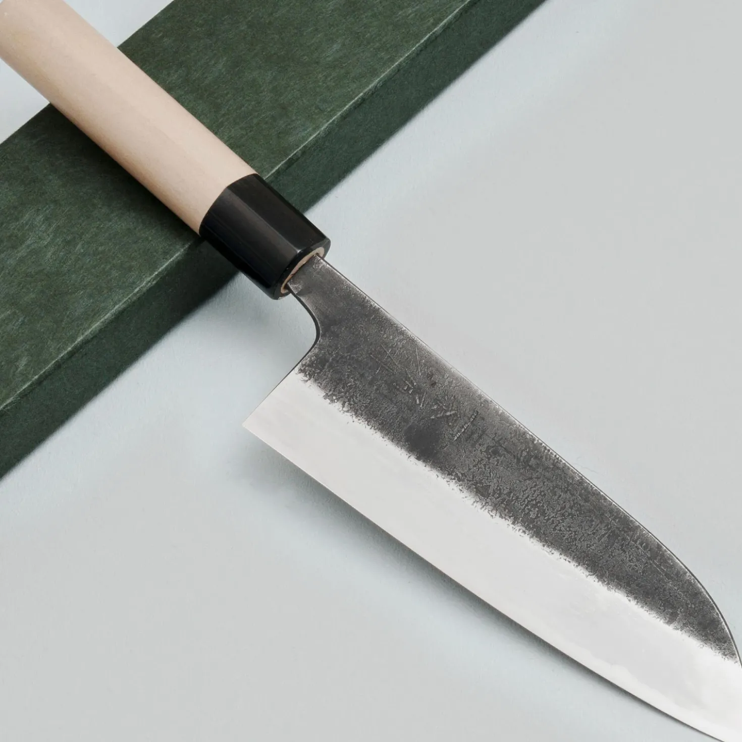 Wakui Machi Kurouchi V2 Santoku 16.5 cm