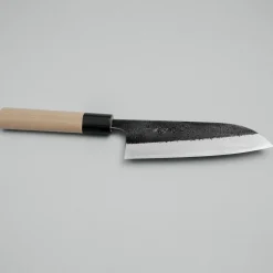 Wakui Shirogami #2 Kurouchi Santoku 15 cm