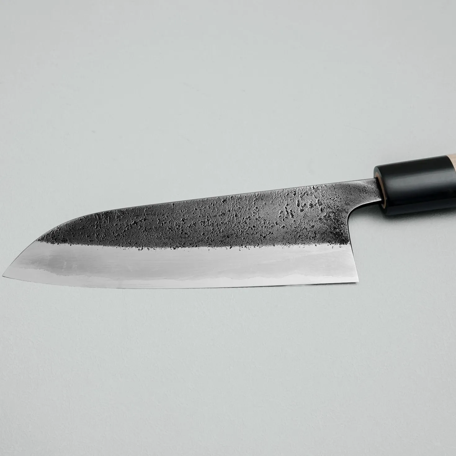 Wakui Shirogami #2 Kurouchi Santoku 15 cm