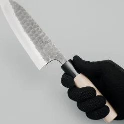 Wakui Shirogami #2 Tsuchime Kurouchi Santoku 16.5 cm