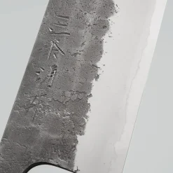 Wakui Shirogami #2 Tsuchime Kurouchi Santoku 16.5 cm