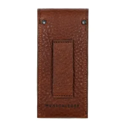 Wunschleder Leren Riemetui Cognac