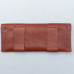 Wunschleder Leren Riemetui Cognac