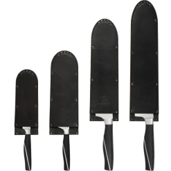 Wunschleder Mesbeschermer Rundleer Zwart 30 cm