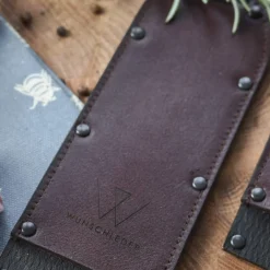 Wunschleder Mesbeschermer Rundleer Bruin Met Kevlar 25 cm