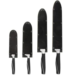 Wunschleder Smalle Mesbeschermer Rundleer Zwart 15 cm