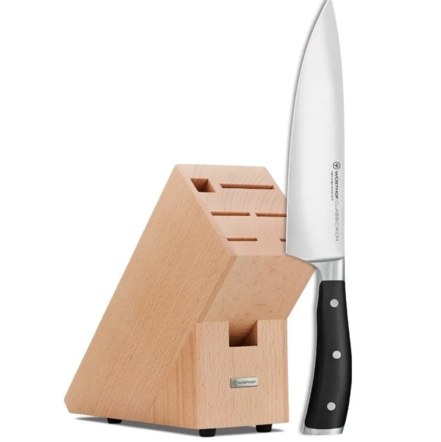 Wusthof Classic Ikon Koksmes 20 cm + Messenblok voor 6 Delen