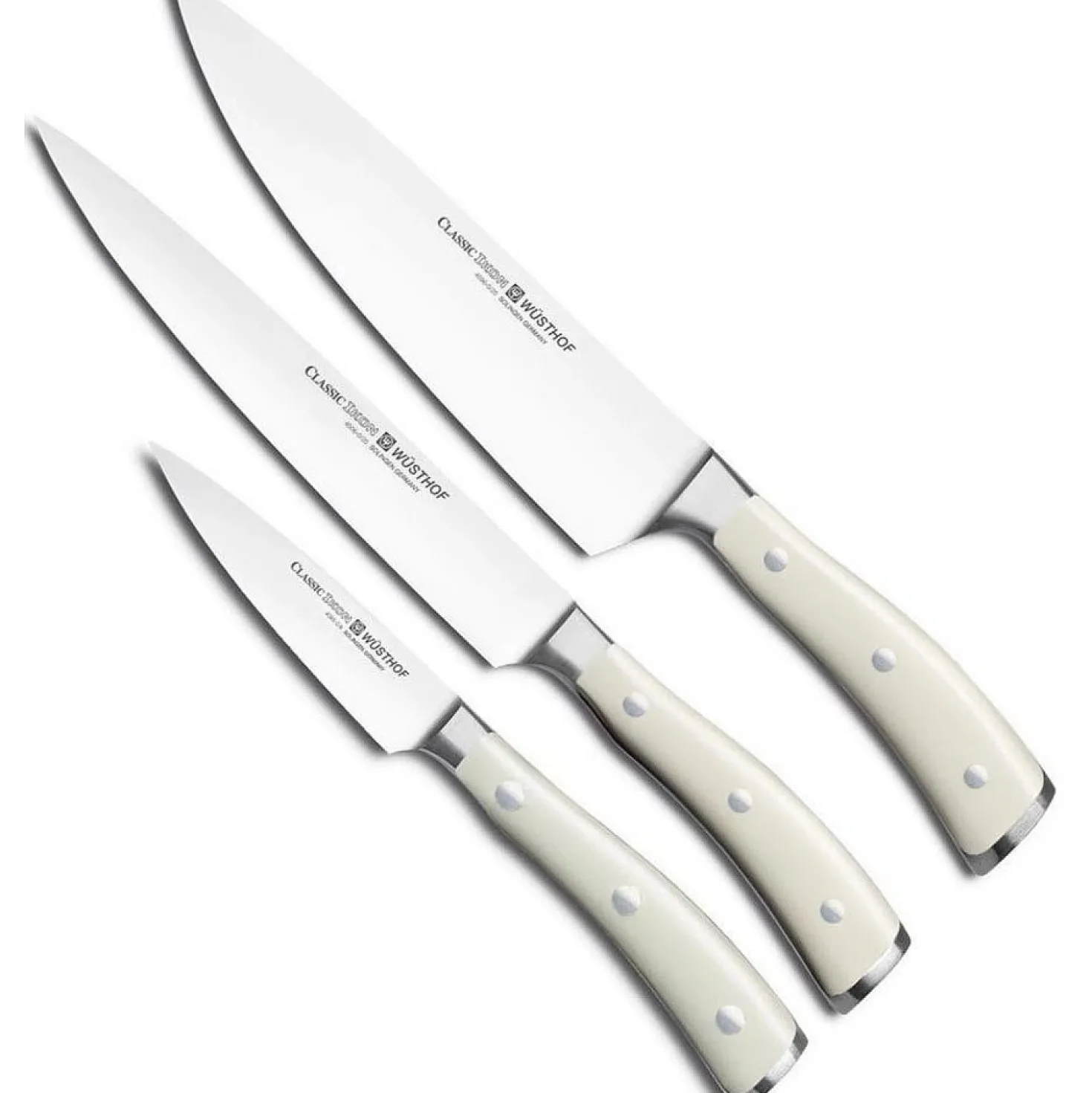 Wusthof Classic Ikon Wit 3-delig Messenset