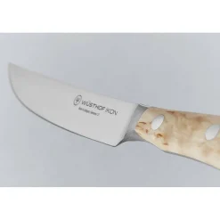 Wusthof Ikon Steakset + Lederen Messenmap