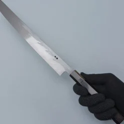Yamawaki Hamono Aogami Damast Ebony Sakimaru Takohiki 33 cm