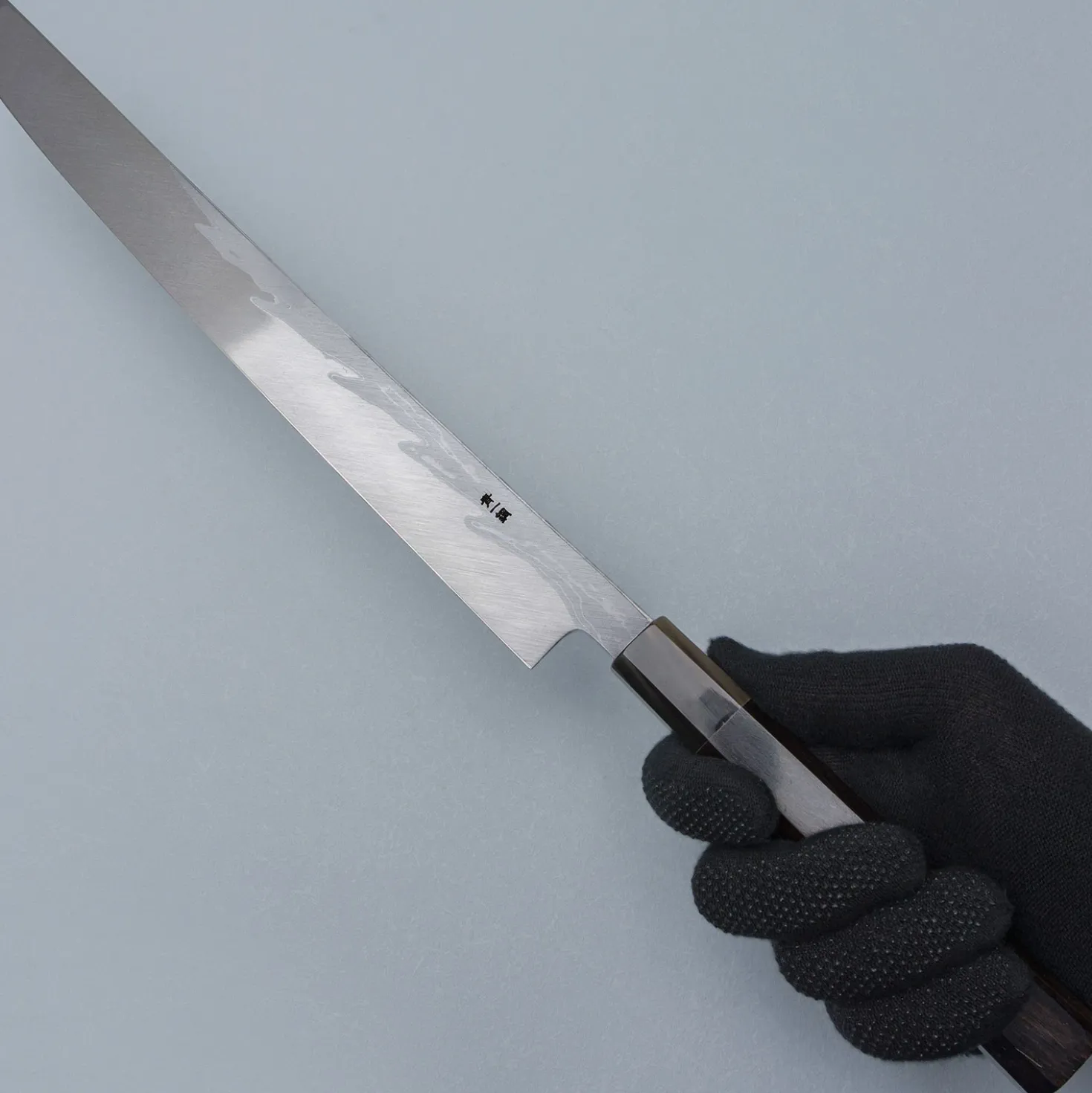 Yamawaki Hamono Aogami Damast Ebony Sakimaru Takohiki 33 cm