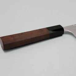 Yauji Yoshihiro Aogami #2 Damast Single Bevel Santoku 16.5