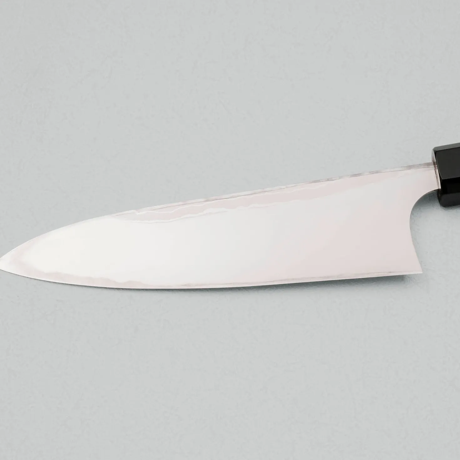 Yauji Yoshihiro Aogami #2 Damast Single Bevel Santoku 16.5