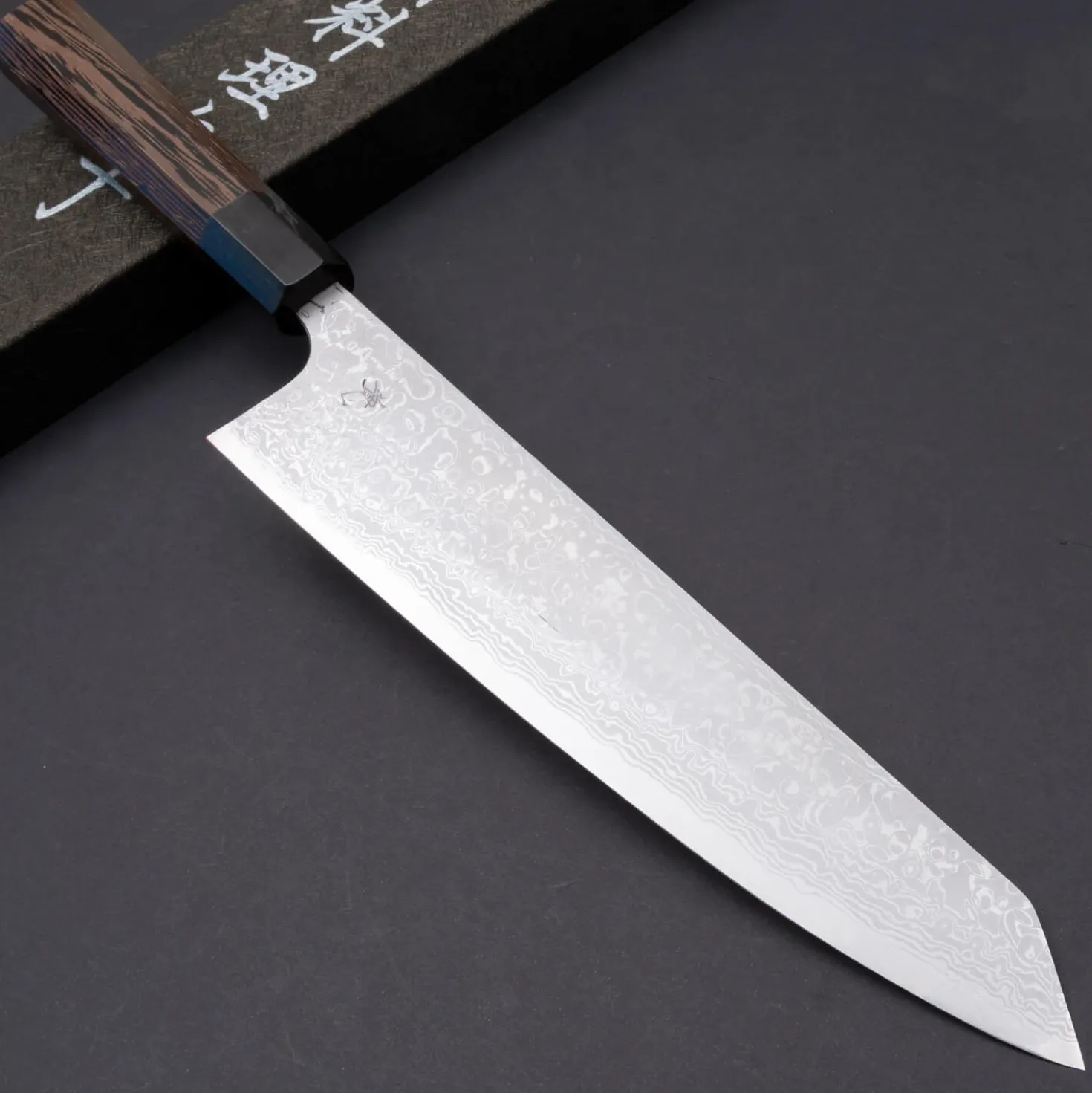 Yauji Yoshihiro Aogami #2 Damast Single Bevel Kiritsuke 240