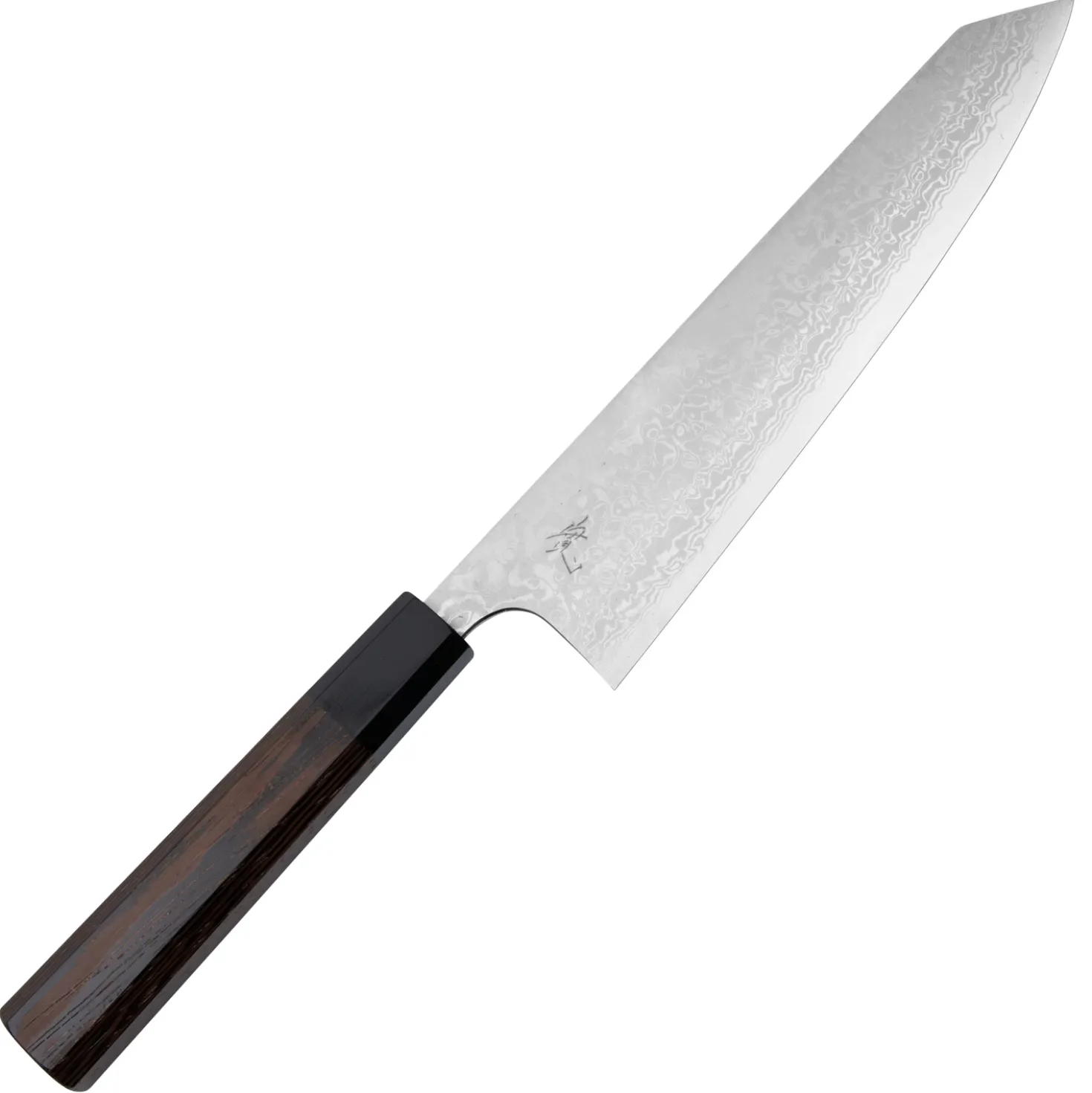 Yauji Yoshihiro Aogami #2 Damast Single Bevel Kiritsuke 210