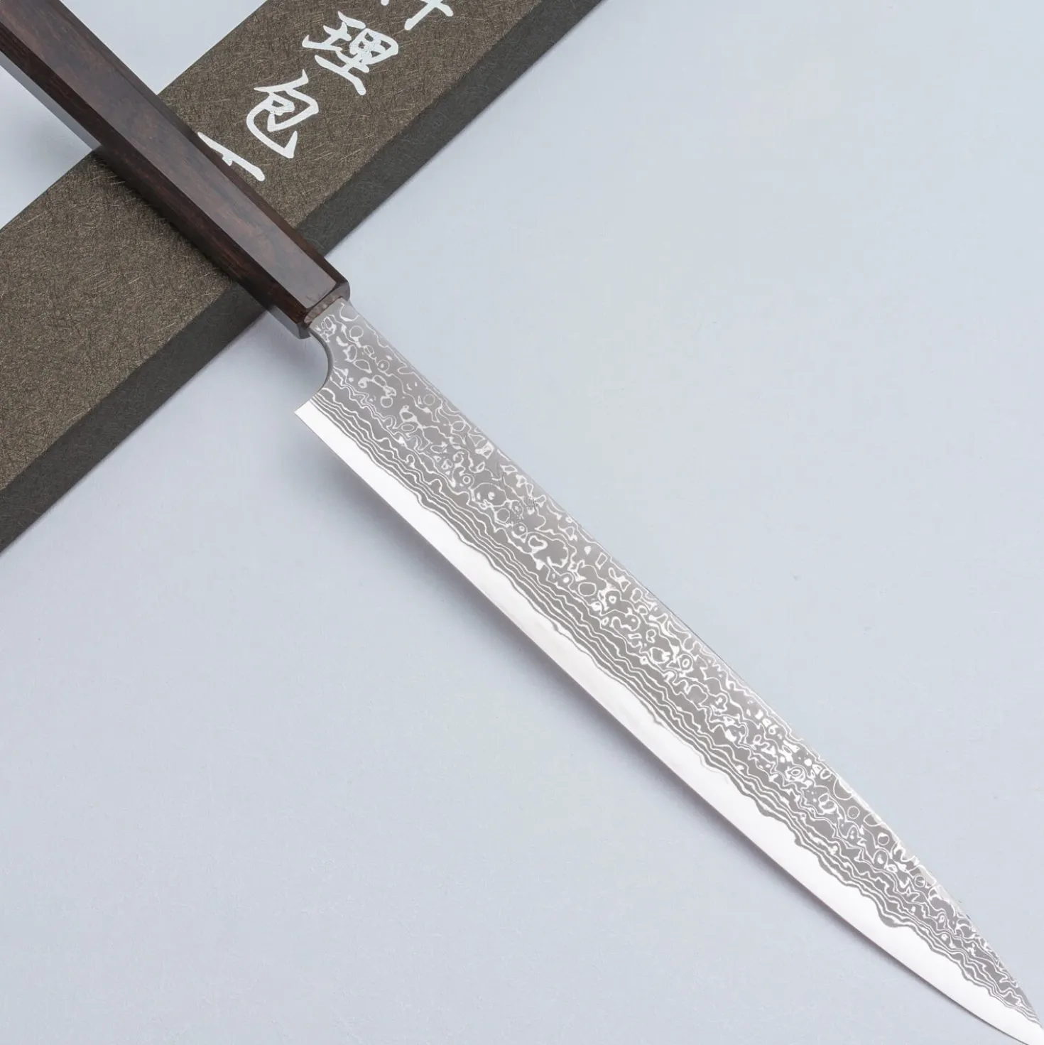 Yauji Yoshihiro Aogami #2 Damast Yanagiba 30 cm