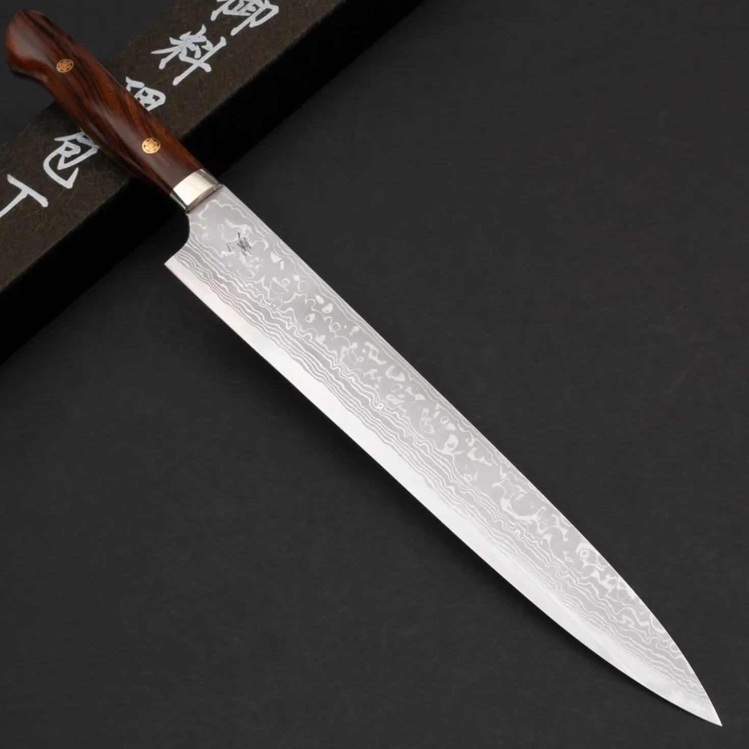 Yauji Yoshihiro Aogami #2 Damast Yanagiba 27 cm