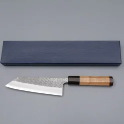 Yoshikane Shirogami #2 Kurouchi Tsuchime Bunka 16.5 cm