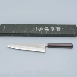 Yoshikane Shirogami #2 Nashiji Ebony Gyuto 21 cm