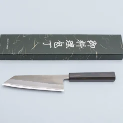 Yoshikane Shirogami #2 Nashiji Ebony Bunka 16 cm