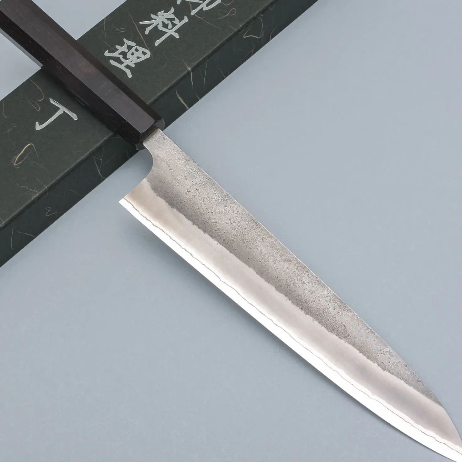 Yoshikane Shirogami #2 Nashiji Ebony Gyuto 240