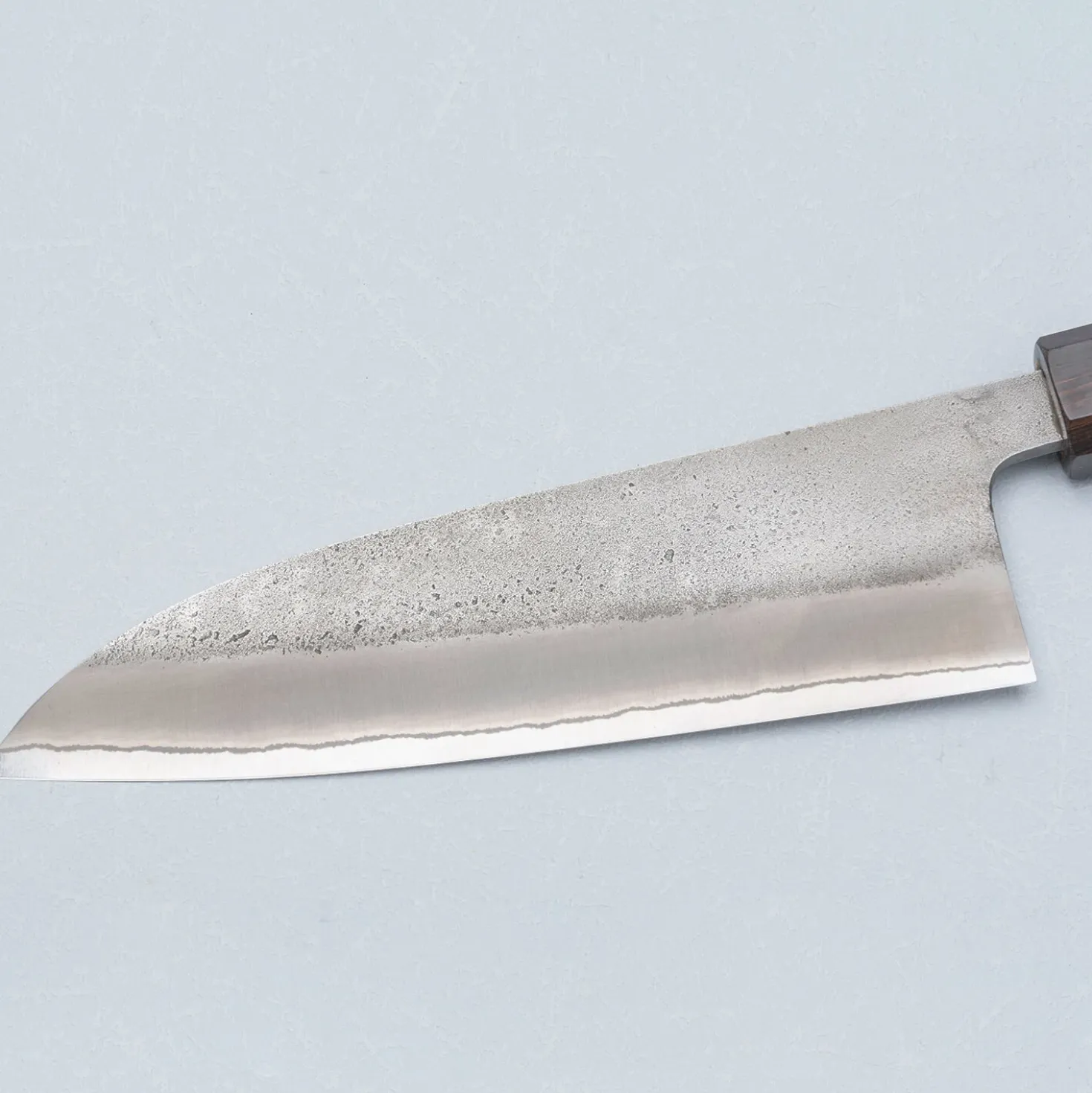 Yoshikane Shirogami #2 Nashiji Ebony Santoku