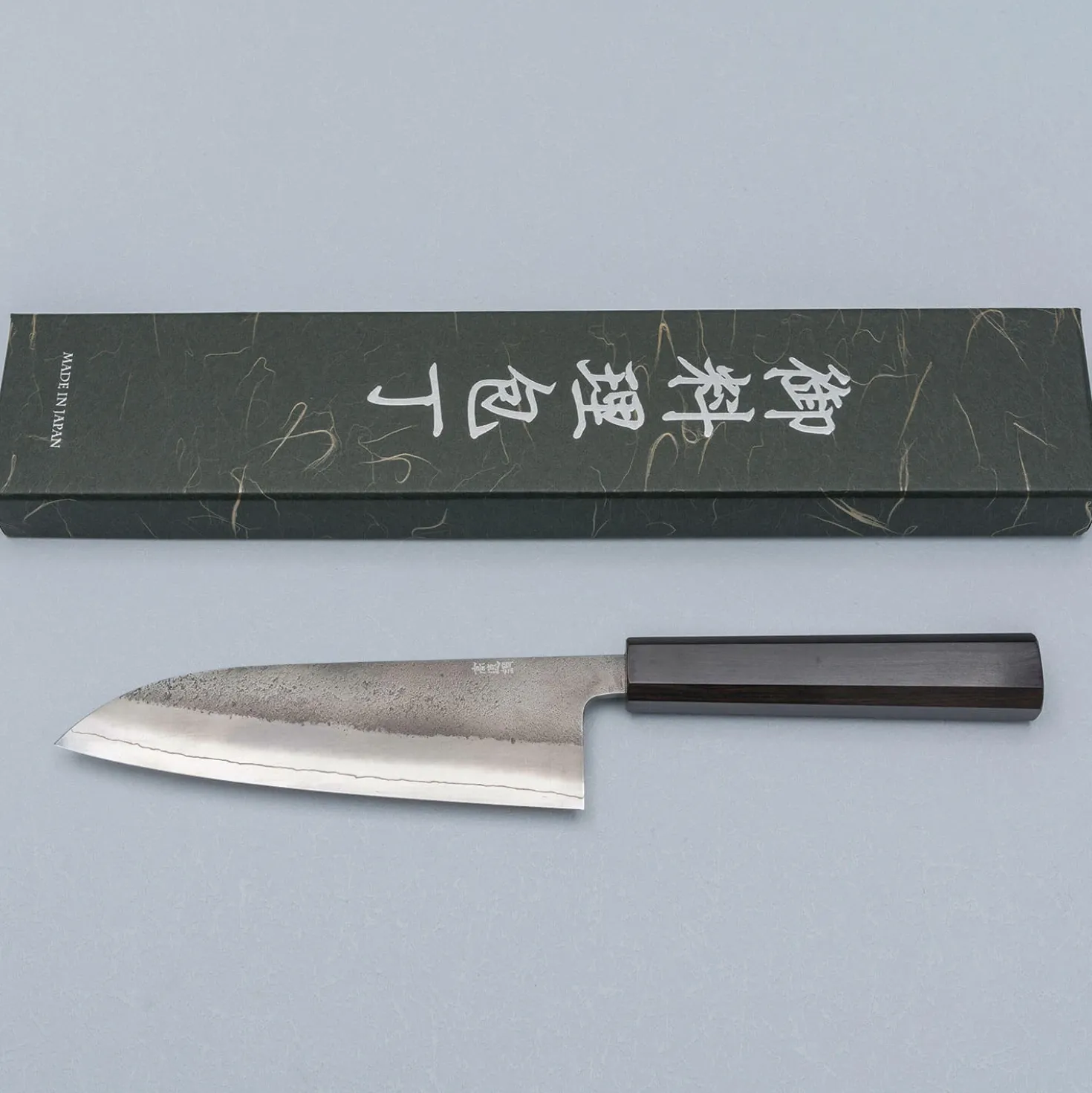 Yoshikane SKD Nashiji Ebony Santoku 16.5 cm