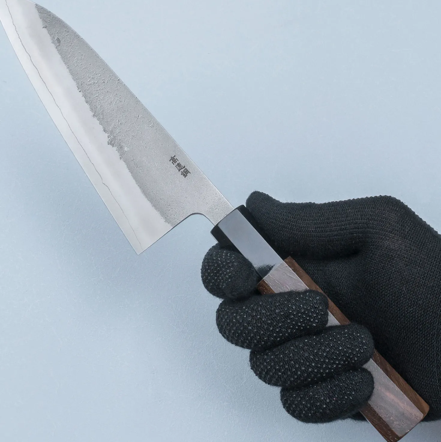 Yoshikane SKD Nashiji Walnut Santoku 16.5 cm