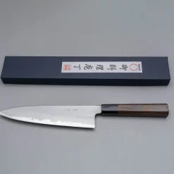 Yoshikazu Tanaka Shirogami #1 Damast Wenge Gyuto 21 cm