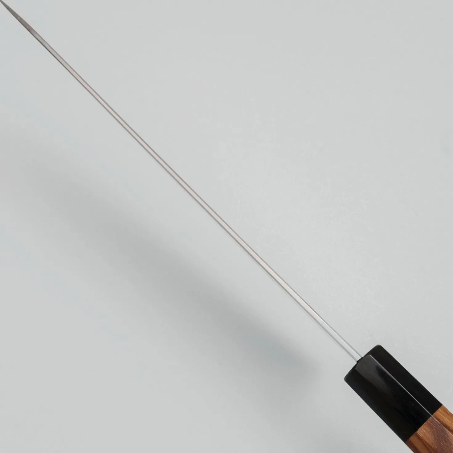 Yoshikazu Tanaka Shirogami #1 Damast Teak Gyuto 24 cm