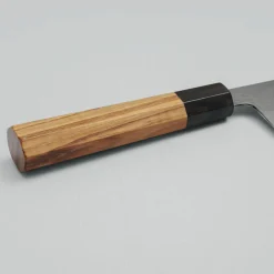 Yoshikazu Tanaka Shirogami #1 Damast Teak Gyuto 24 cm