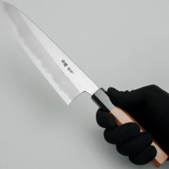 Yoshikazu Tanaka Shirogami #1 Damast Teak Gyuto 21 cm